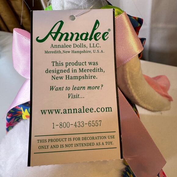 Annalee Dolls 2020 12in Easter Parade Girl Bunny New with Tags - Picture 6 of 8